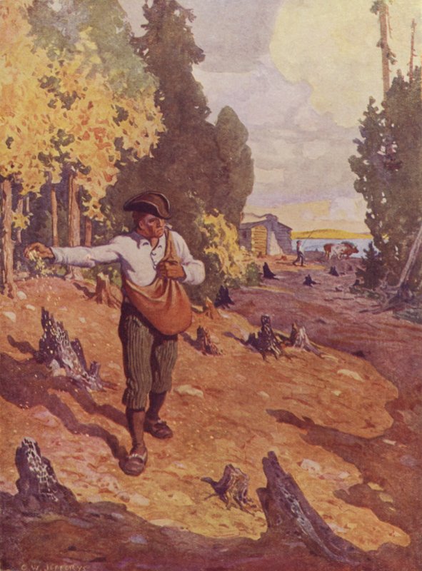 The Pioneer (farge litho) av Charles William (after) Jefferys