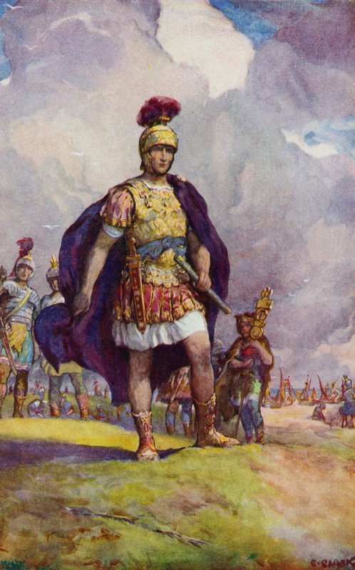 Julius Caesar ankommer Storbritannia og ser ut over ansiktet til Kent av Christopher Clark