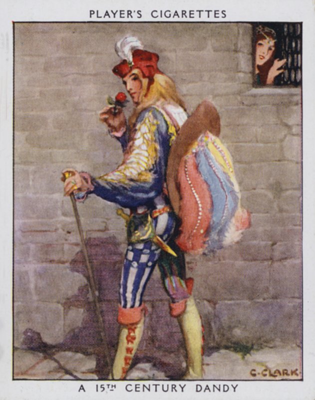 15th Century Dandy (farge litho) av Christopher (after) Clark