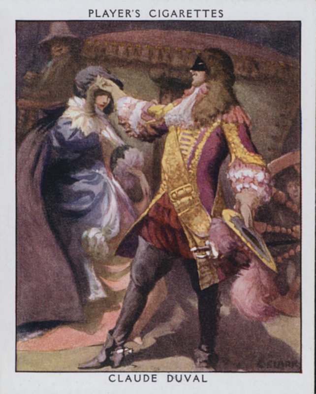 Claude Duval (farge litho) av Christopher (after) Clark