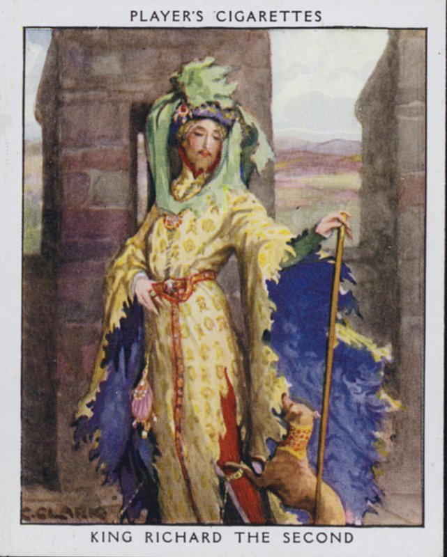 Kong Richard II (farge litho) av Christopher (after) Clark