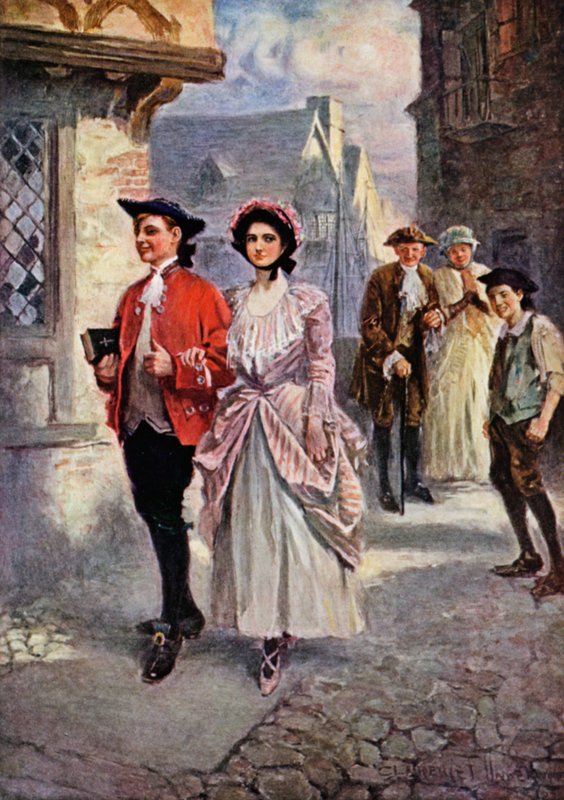 Sally In Our Alley (farge litho) av Clarence F. Underwood