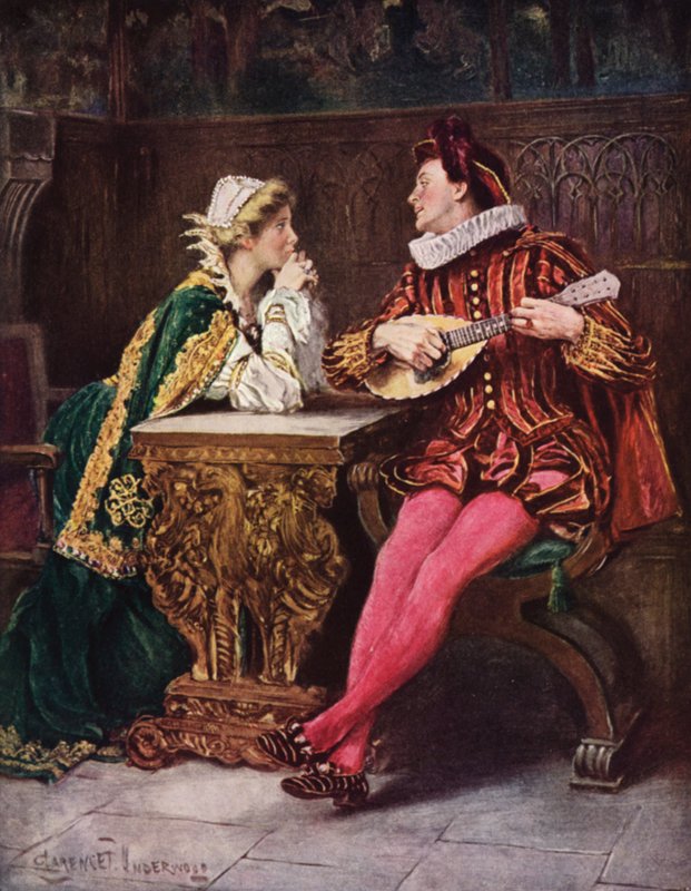 Til Celia (farge litho) av Clarence F. Underwood