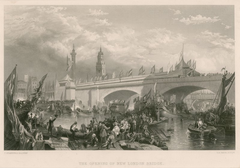 Åpningen av New London Bridge av Clarkson Frederick Stanfield