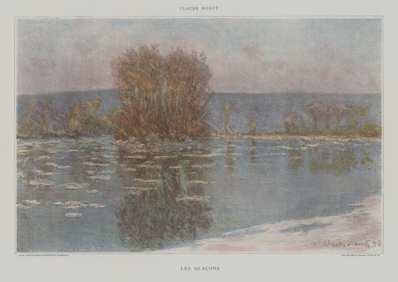 Isbiter av Claude Monet