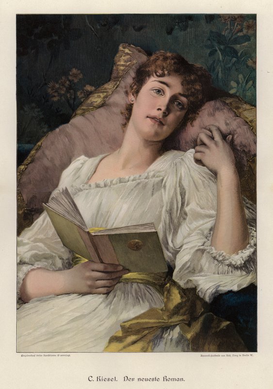 Den siste romanen (farget gravering) av Conrad Kiesel