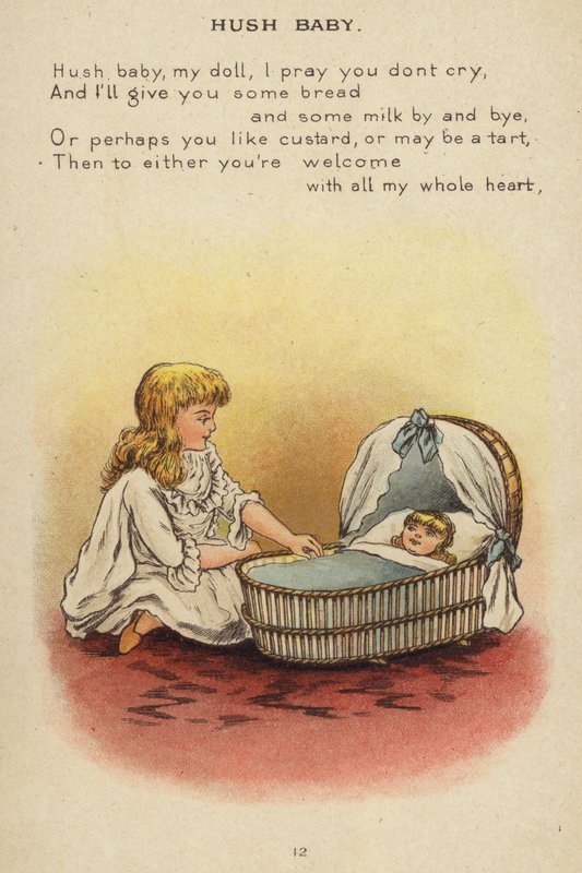 Barnerim: Hush Baby (chromolitho) av Constance Haslewood