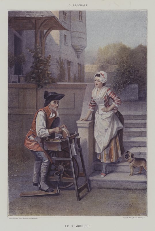 Le Remouleur (Knivsliperen) av Constant Joseph Brochart