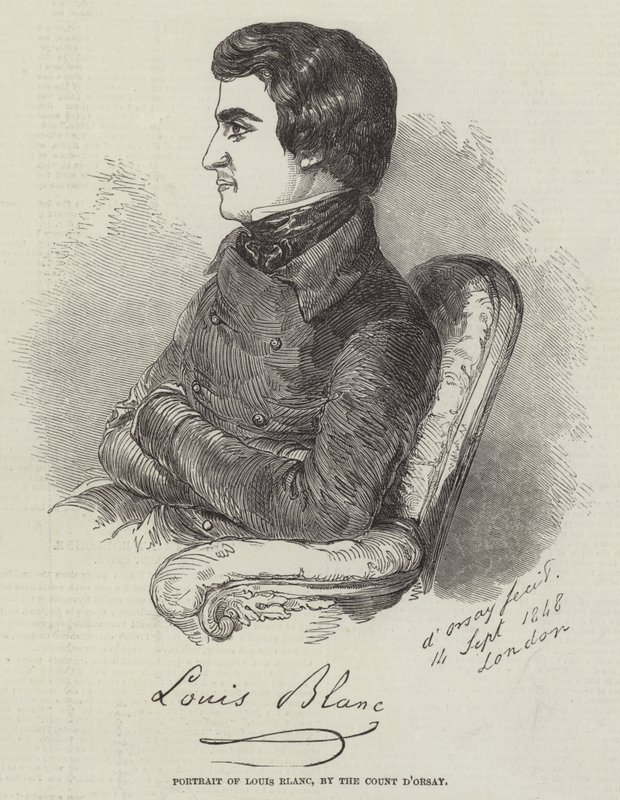 Portrett av Louis Blanc av Count Alfred D