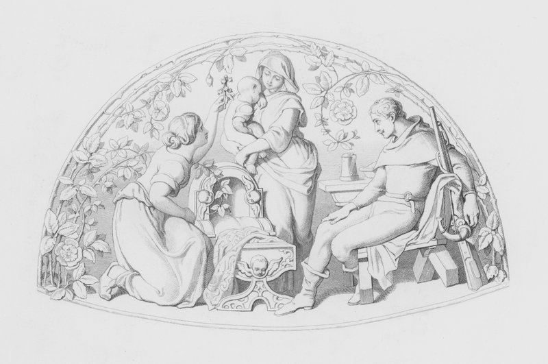 Shakespeare, The Infant (gravering) av Daniel (after) Maclise