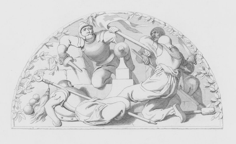 Shakespeare, The Soldier (gravering) av Daniel (after) Maclise