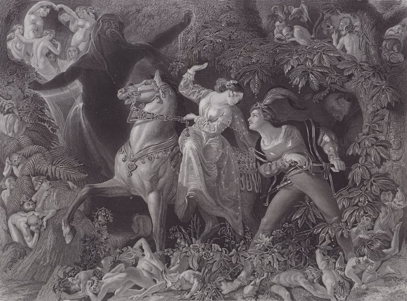 Undine (gravering) av Daniel (after) Maclise