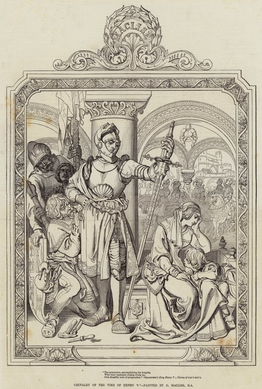 Ridderlighet fra Henry Vs tid av Daniel Maclise