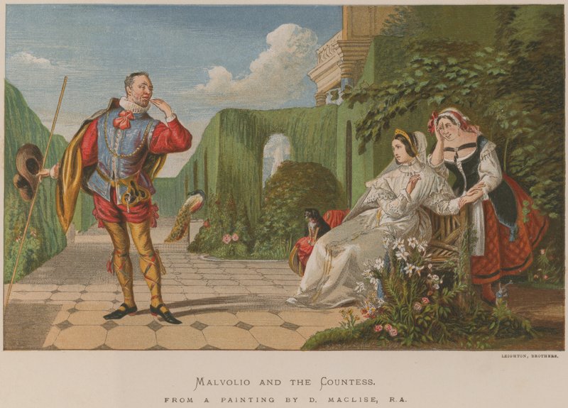 Malvolio og grevinnen av Daniel Maclise