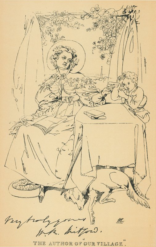 Mary Russell Mitford av Daniel Maclise