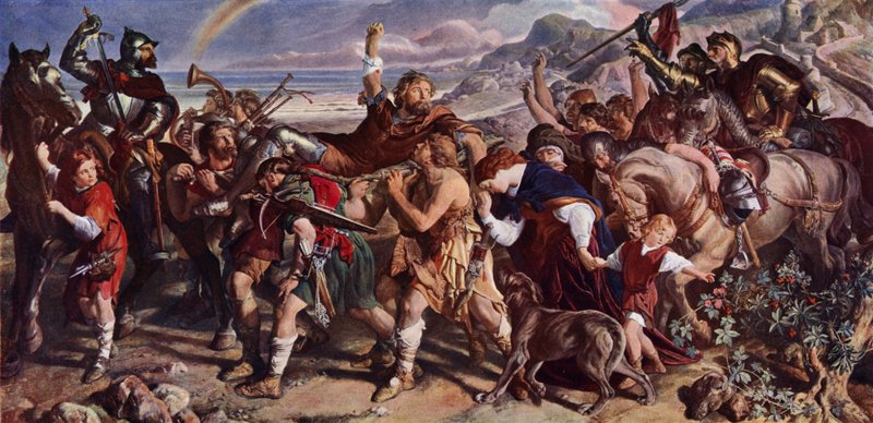 Earls of Desmond og Ormond av Daniel Maclise