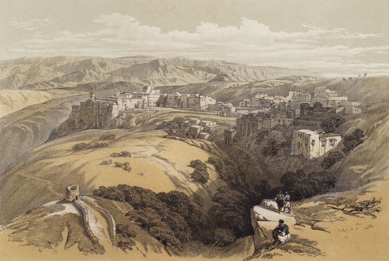 Betlehem (farge litho) av David (after) Roberts