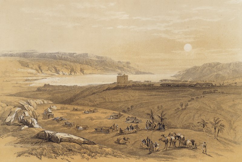 Jericho (farge litho) av David (after) Roberts