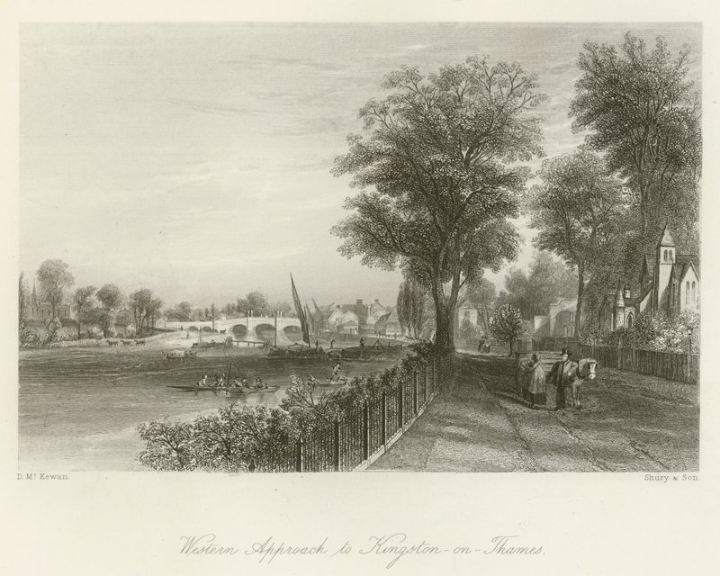 Western Approach til Kingston-on-Thames av David Hall McKewan
