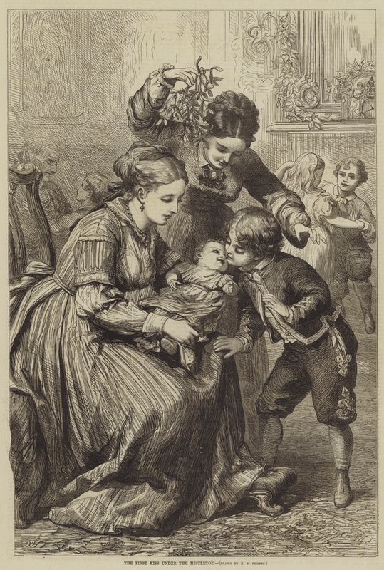 Det første kysset under mistelteinen av David Henry Friston