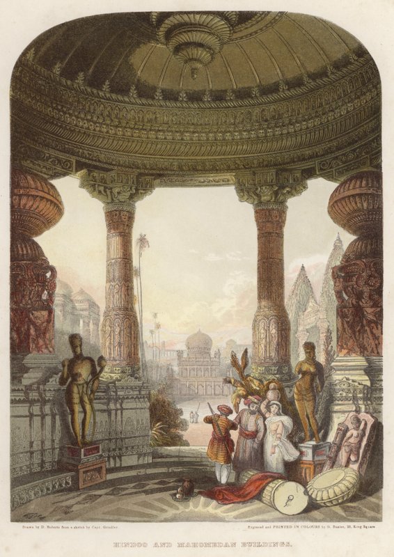 Hindoo og Mahomedan-bygninger av David after Roberts