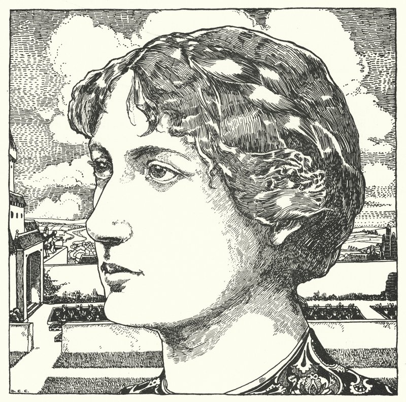 Den gode tante (gravering) av Dion Clayton Calthrop