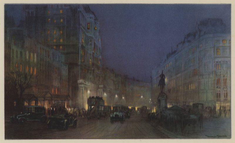 Knightsbridge i svart og gull av Donald Maxwell