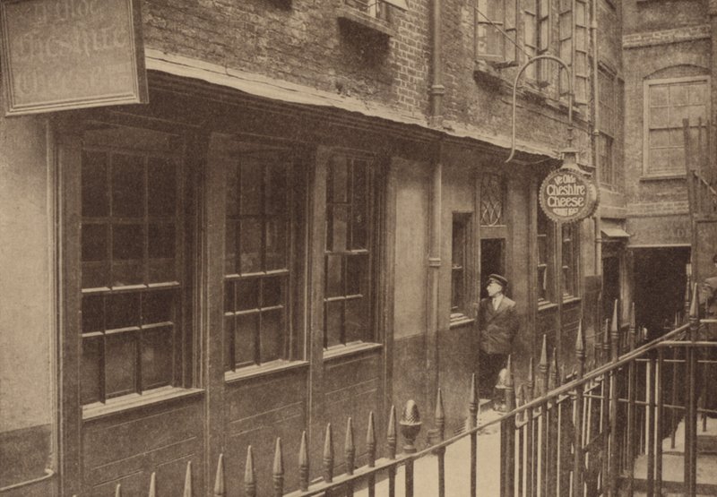Ye Olde Cheshire Cheese Pub (s/hv-bilde) av Donald McLeish