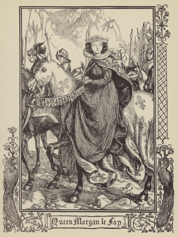 Dronning Morgan le Fay av Dora Curtis