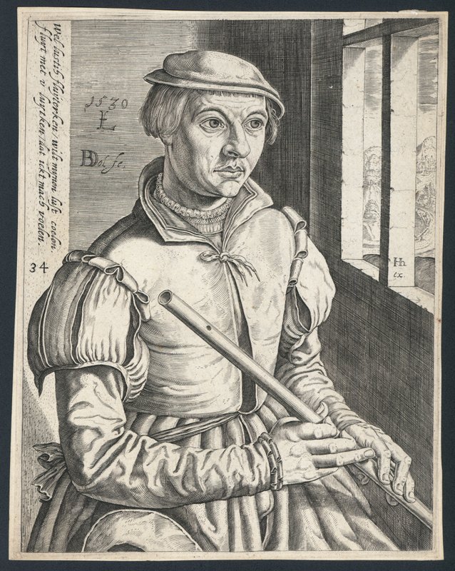 Fløytist av Dutch School