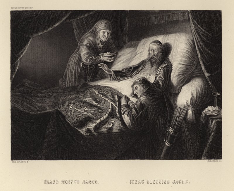 Isak velsigner Jakob av Dutch School