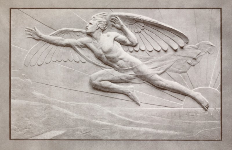 "Speed" (farge litho) av Edgar Bertram Mackennal