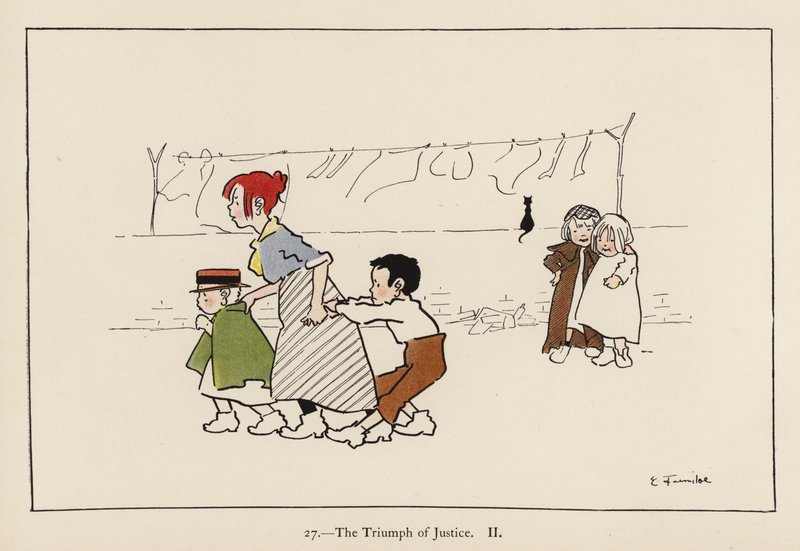 The Triumph of Justice II (farge litho) av Edith Farmiloe