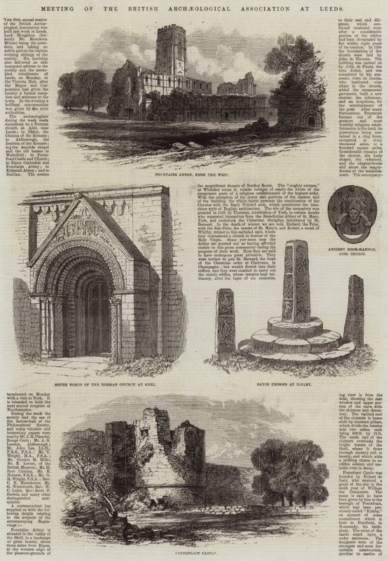 Møte i British Archaeological Association i Leeds av Edmund Morison Wimperis