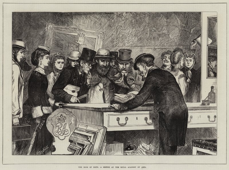 The Book of Fate, en skisse ved Royal Academy of Arts av Edmund Richard White
