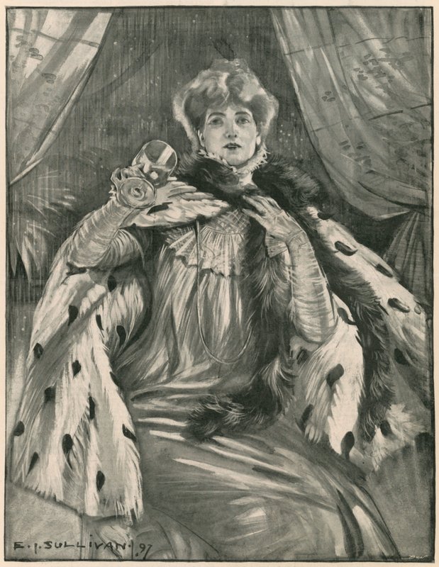 Sarah Bernhardt av Edmund Joseph Sullivan