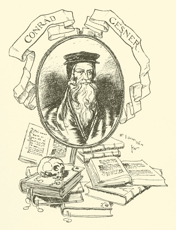 Conrad Gesner av Edmund Joseph after Sullivan
