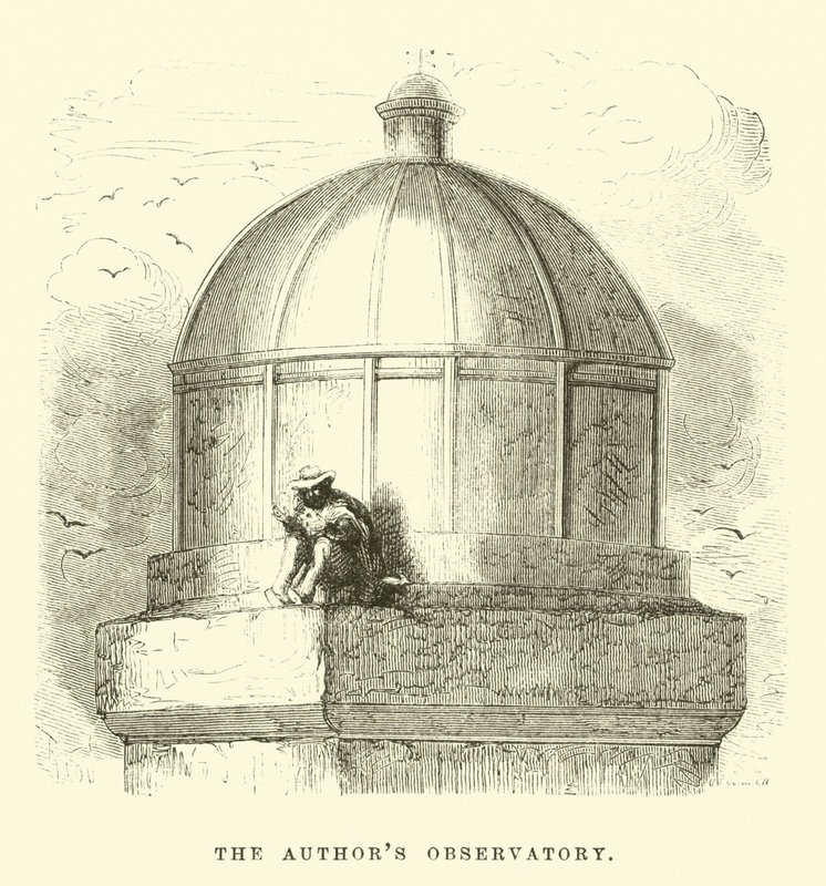 Forfatterens observatorium av Edouard Riou