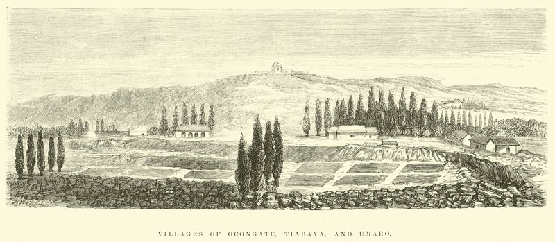 Landsbyene Ocongate, Tiabaya og Umaro av Edouard Riou