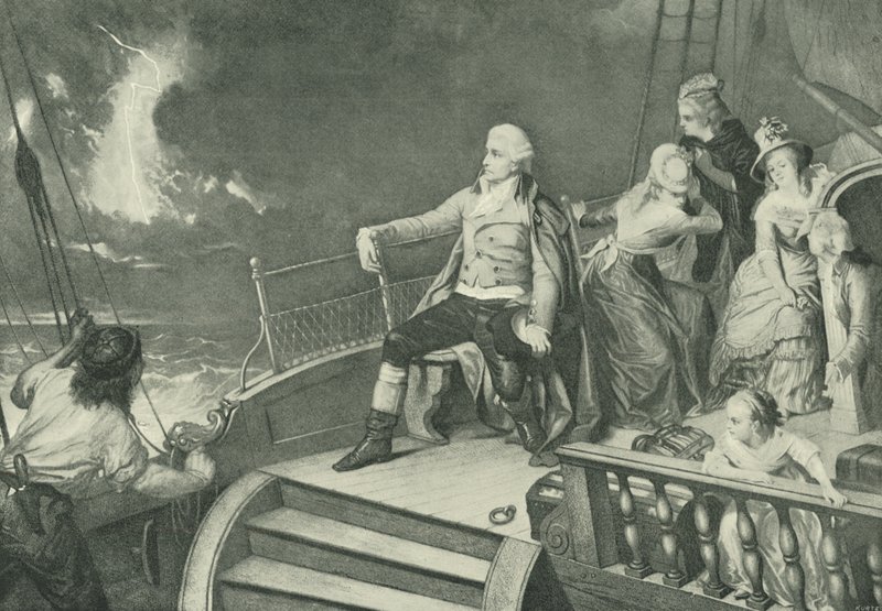 Haydn komponerer sin skapelse (gravyr) av Edouard Jean Conrad Hamman