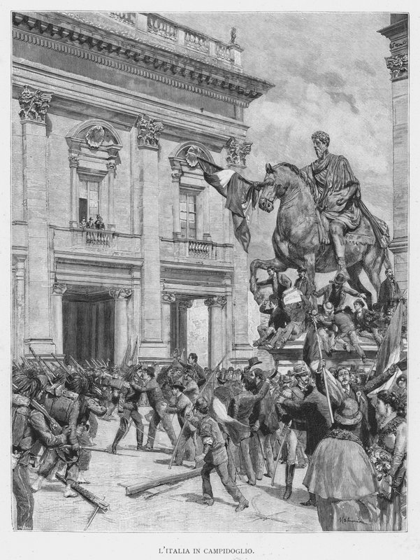 Italia i Campidoglio (gravering) av Edouardo Matania