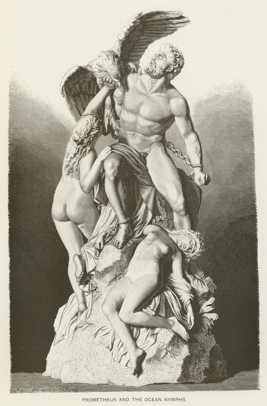 Prometheus og havnymfene av Eduard Muller