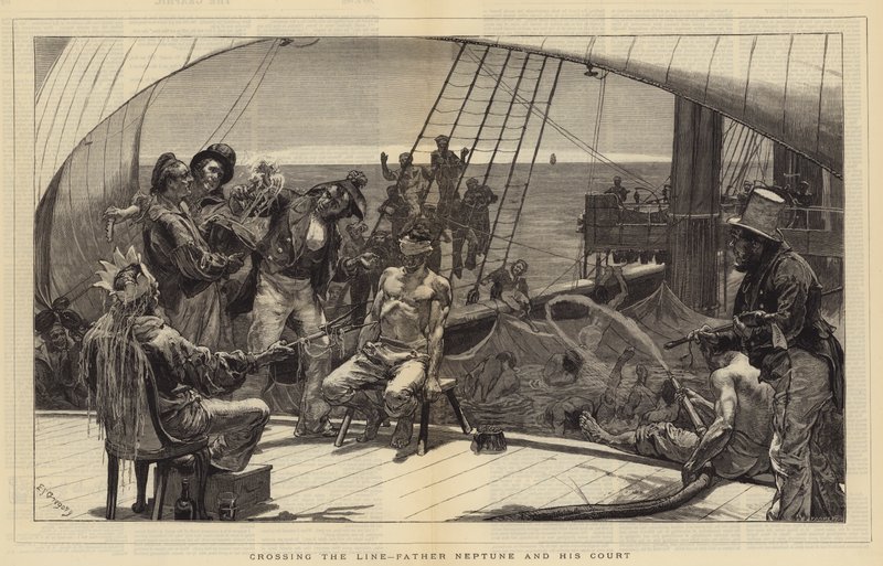Krysser linjen, far Neptun og hoffet hans av Edward John Gregory