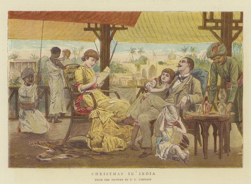 Jul i India (chromolitho) av Edward Killingworth Johnson