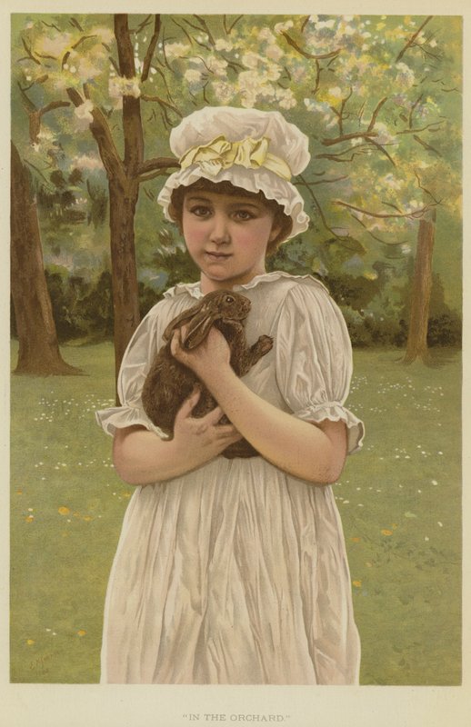I frukthagen (chromolitho) av Edward Killingworth Johnson