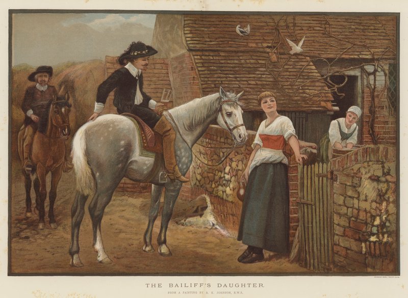 Fogdens datter (chromolitho) av Edward Killingworth Johnson