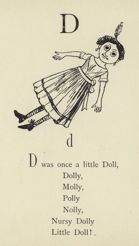 Bokstaven D av Edward Lear