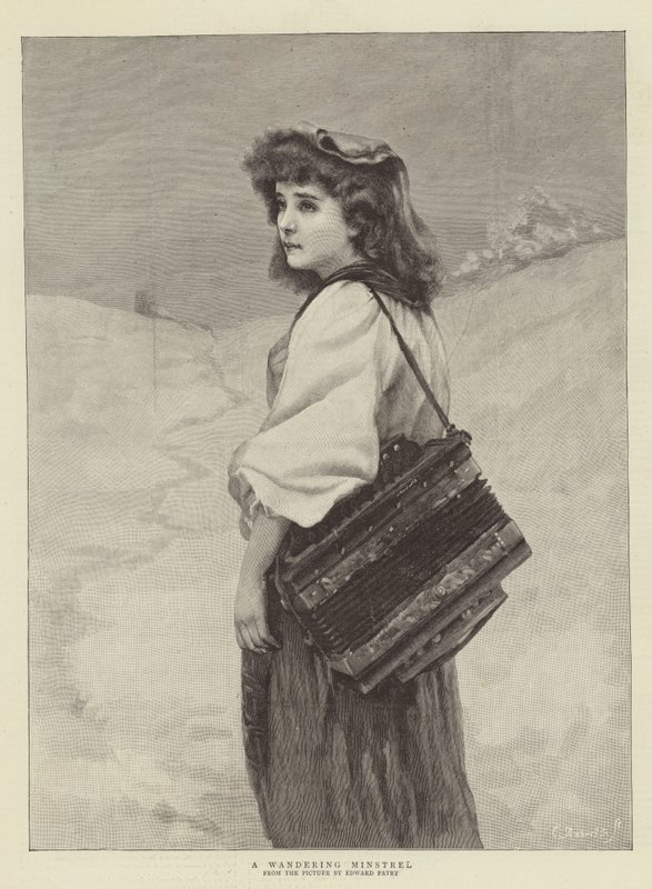 En vandrende Minstrel av Edward Patry