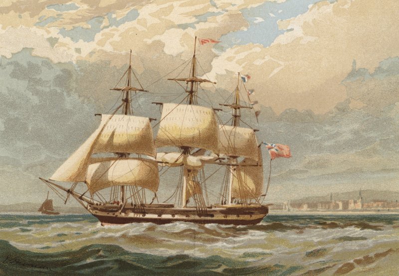 Outward Bound, I Themsen utenfor Gravesend av Edward Duncan