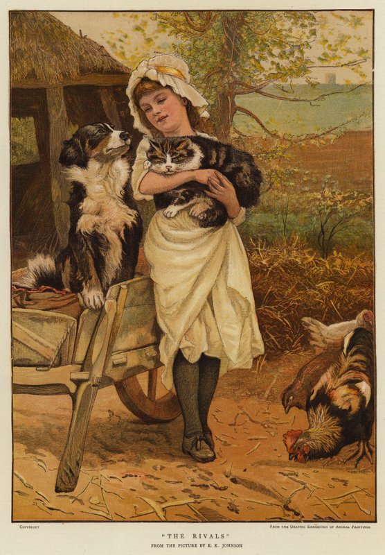 The Rivals (chromolitho) av Edward Killingworth Johnson